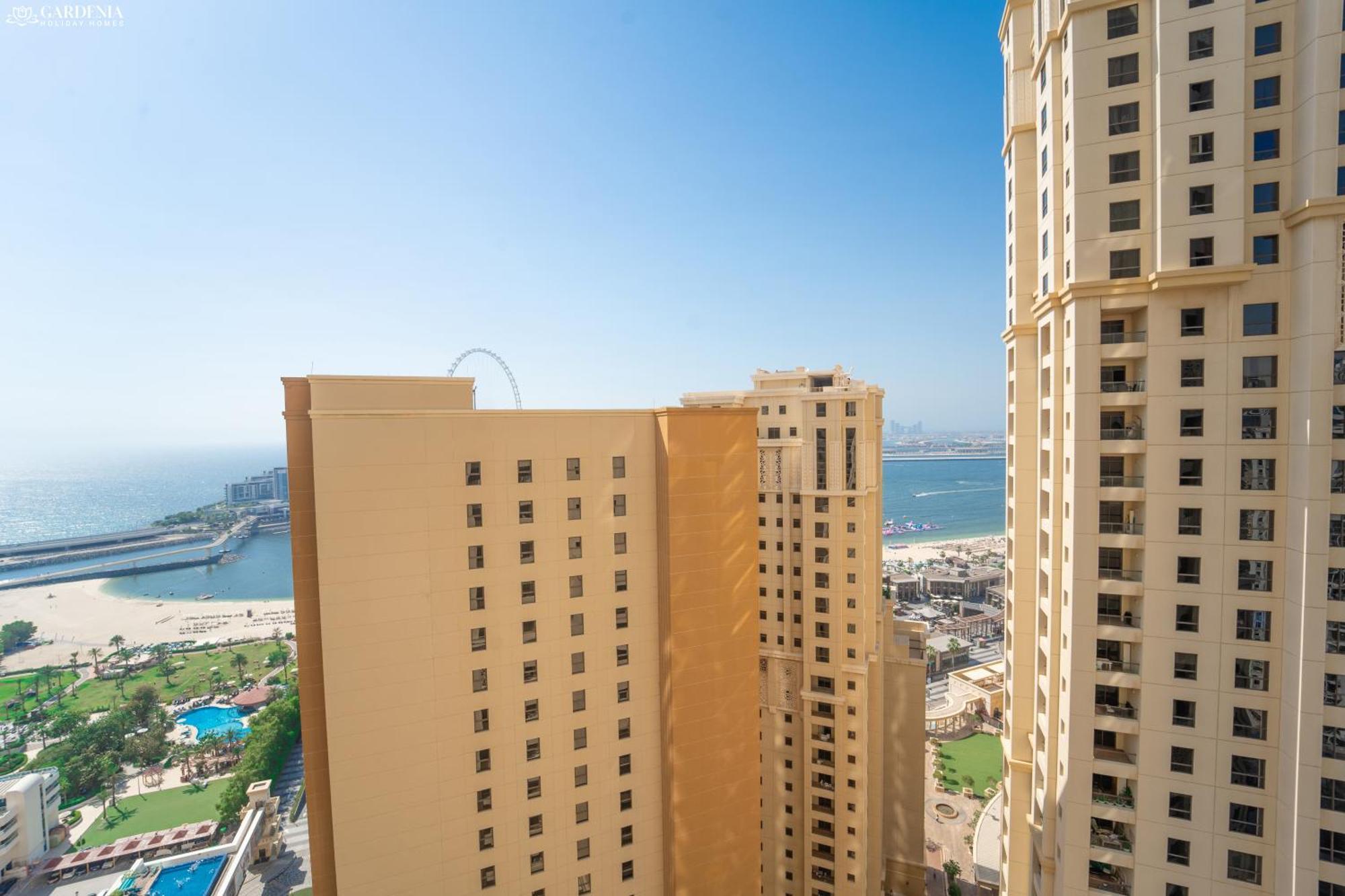 Jbr Amwaj 4 , Upgraded Sea And Ain Dubai Views, 2M Walk To Beach By Gardenia Suitse Kültér fotó