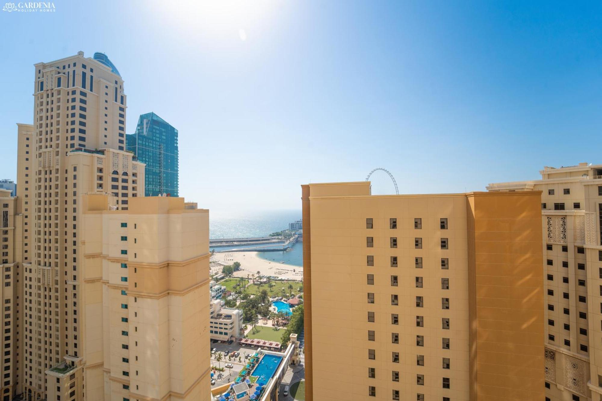 Jbr Amwaj 4 , Upgraded Sea And Ain Dubai Views, 2M Walk To Beach By Gardenia Suitse Kültér fotó