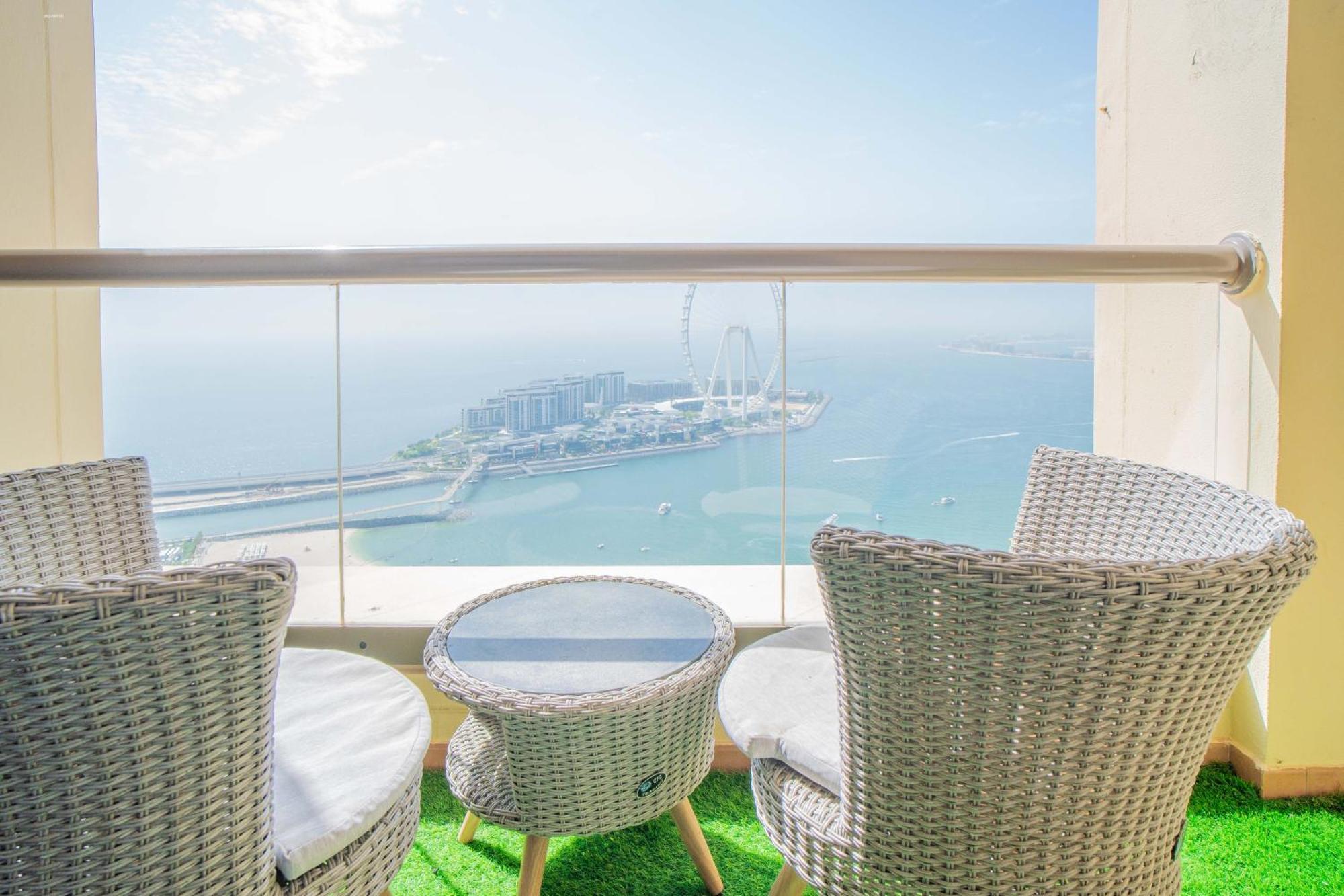 Jbr Amwaj 4 , Upgraded Sea And Ain Dubai Views, 2M Walk To Beach By Gardenia Suitse Kültér fotó