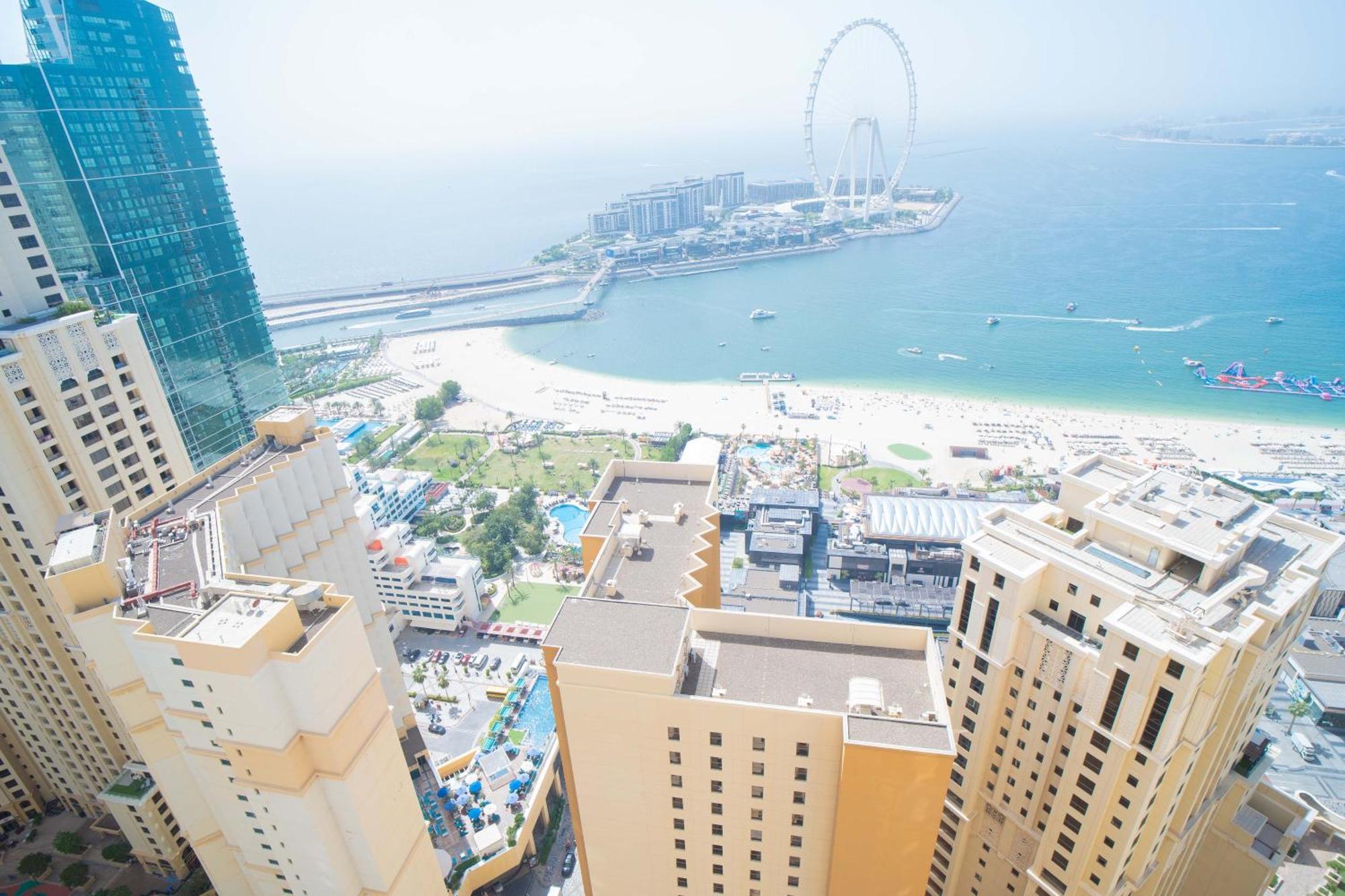 Jbr Amwaj 4 , Upgraded Sea And Ain Dubai Views, 2M Walk To Beach By Gardenia Suitse Kültér fotó