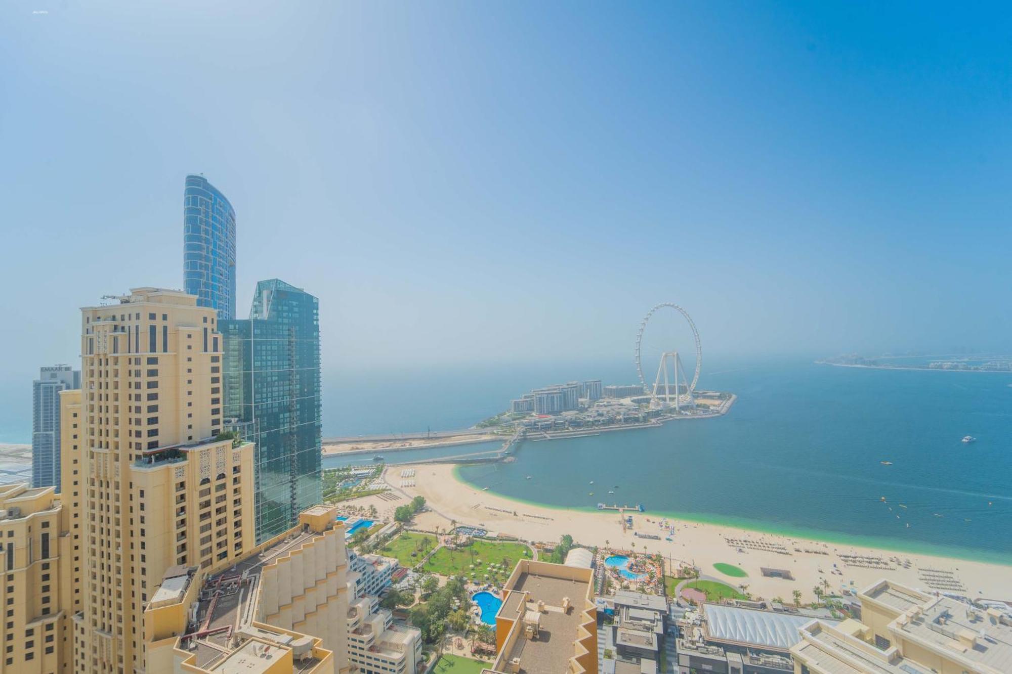 Jbr Amwaj 4 , Upgraded Sea And Ain Dubai Views, 2M Walk To Beach By Gardenia Suitse Kültér fotó