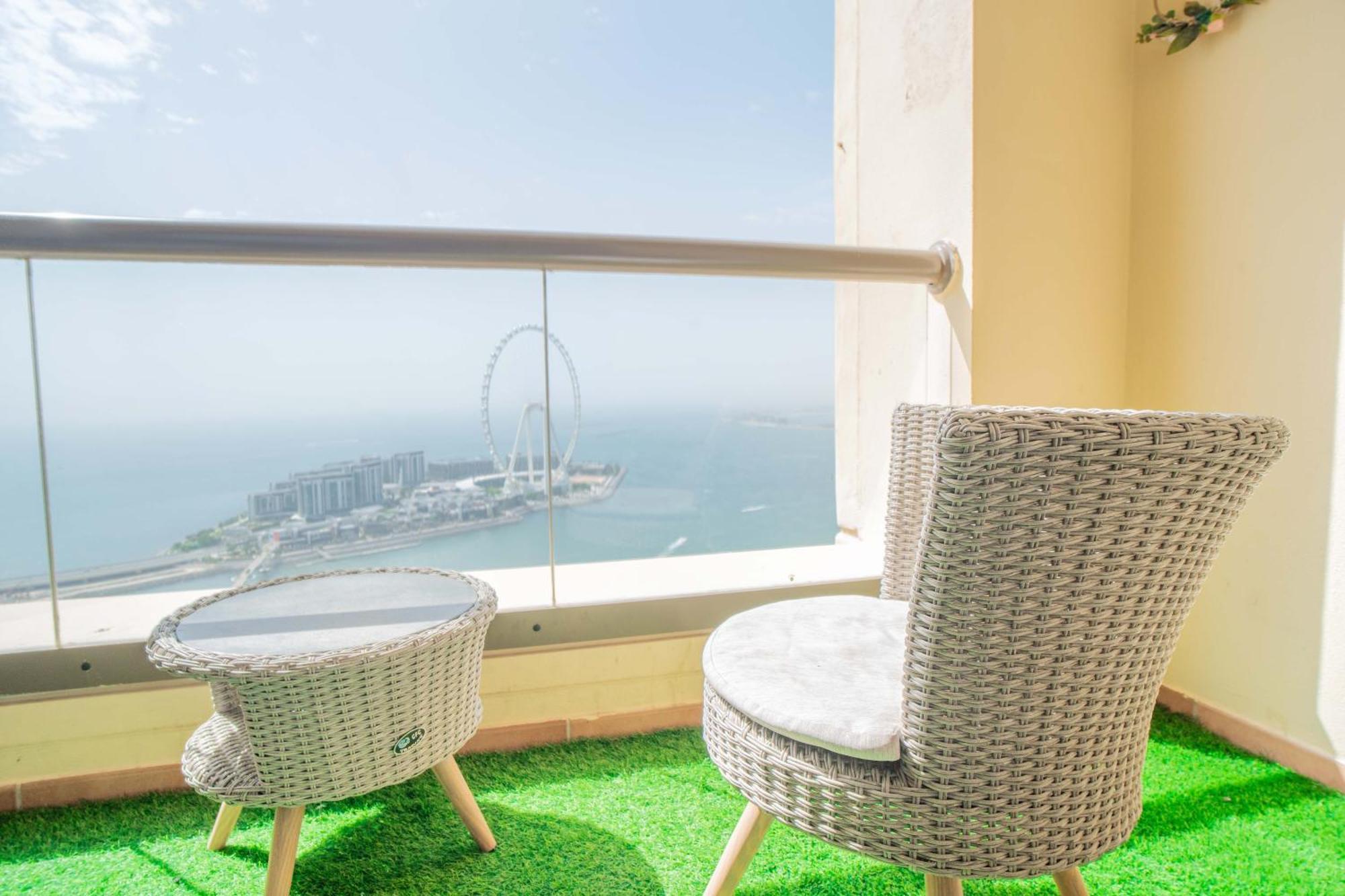 Jbr Amwaj 4 , Upgraded Sea And Ain Dubai Views, 2M Walk To Beach By Gardenia Suitse Kültér fotó